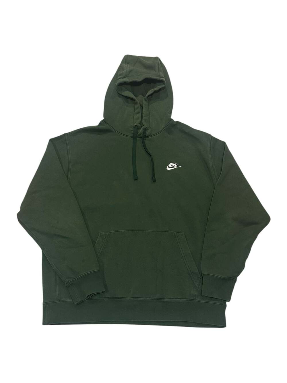 Nike Sportswear Club Fleece Pullover Hoodie - Dark Green - XL